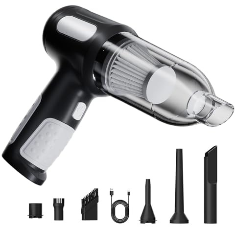 Generico Aspirapolvere Portatile Per Auto,Pulitrice Automotive | Aspirapolvere Portatile per Auto,Per Casa, Divano, Tappeto, Camion, Suv, Camper, Soggiorno, Camera, Studio,