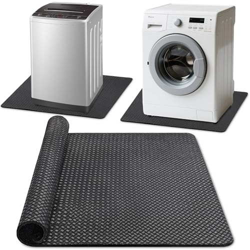 TOBWOLF Non-Slip Mat for Washing Machine, 68.5x 68.5cm Anti-Vibration Pad