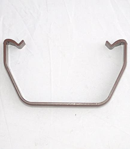 FLOPLAST 114mm Square Gutter Clip - Brown - Bag of 2