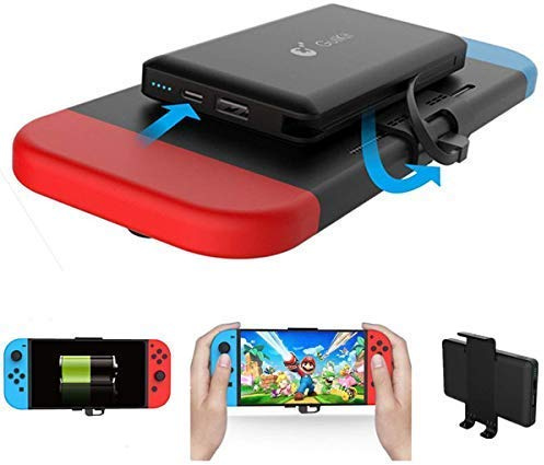 Home Care Wholesale 10000mAh Cargador Portátil Power Bank - Funda de Cargador de batería extendida Recargable - Paquete de batería de Repuesto de Viaje Compacto para Nintendo Switch