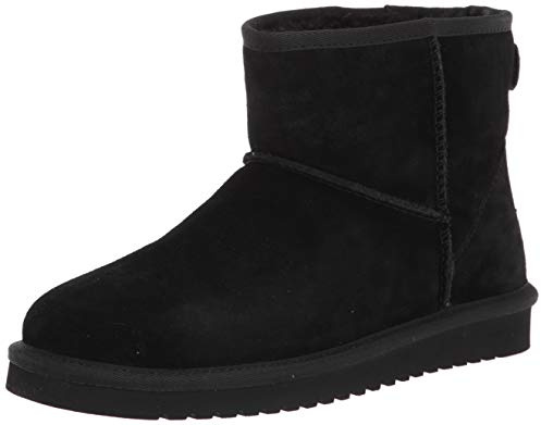 Koolaburra by UGG mens Burra Mini Ankle Boot, Black, 9 US