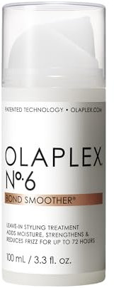 Olaplex No. 6 Bond Smoother, Leave-In Styling Hair Cream Treatment, Smooths, Conditions, & Strengthens, Frizz Control for Up to 72 Hours, For All Hair Types, 100ml