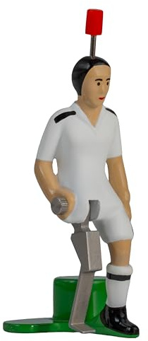 TIPP-KICK Pro-Kicker CL Madrid I Original Player for Large and Small I Fun with the Football Figure Game I Accessories I Jersey White