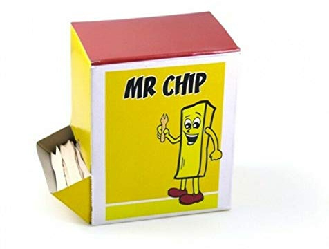 Thali Outlet - 10,000 x Wooden Mr Chip Forks 90mm Biodegradable Disposable Cutlery - 10 Boxes of 1000