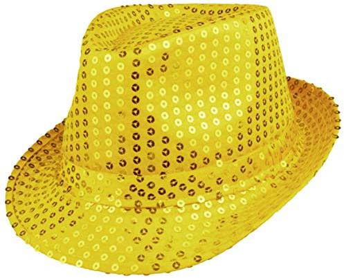 Think Jeck! Paillettenhut Partyhut Disko Accessoire, Karneval, Glitzerhut Glitter, Pailletten Hut