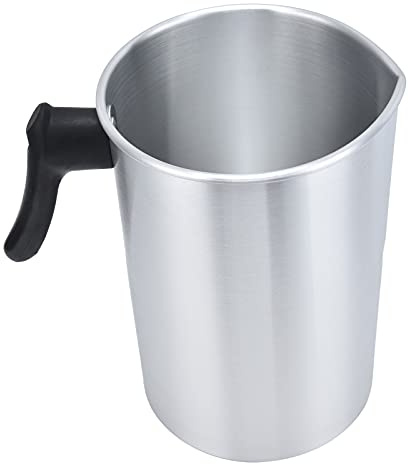 HERCHR Kerzenherstellung Topf 3L Wachsschmelztiegel Wachsbad, DIY Topf Kerze Wachs Krug Innen, Wachsschmelzbecher, Wachsschmelztopf, Metallkrug Zum Schmelzen Von Wachs Für Candle, Soap DIY Crafts