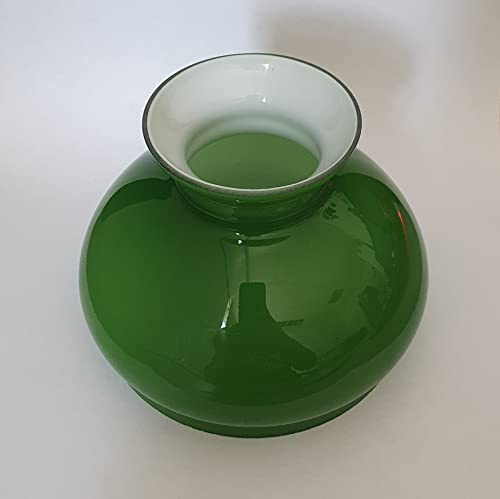 ErsatzglasPetroleumglas Petroleumlampen-Glas Vesta und Rochester Ersatzglas traditionel klassisch Petroglas Glasschirm für Petroleumleuchten Windlicht (klein, grün)