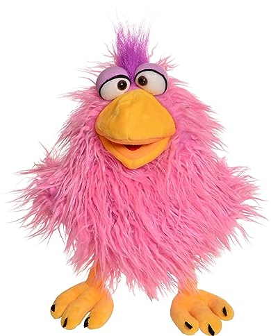 Living Puppets Pfrädarike Piepspatz, Handpuppe aus hochwertigen Materialien in tollen Farben, Größe: 28 cm, W878