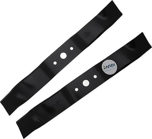 Jardiaffaires Jeu de 2 Lames Mulching pour Tondeuse autoportée Coupe 92cm éjection latérale