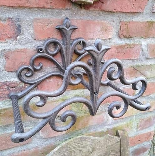 SCHLAUCHHALTER GUSSEISEN ANTIK NOSTALGIE LANDHAUSSTIL COTTAGE STIL GARTENDEKO