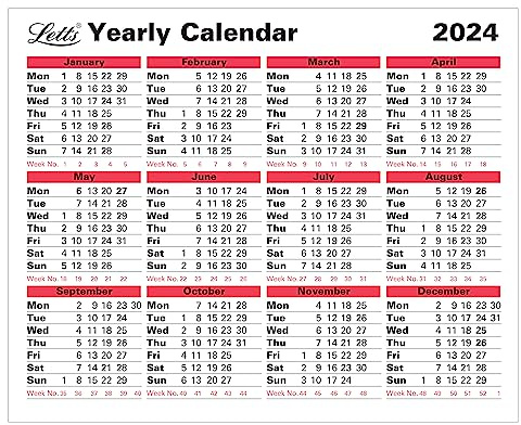 Letts Jahreskalender 2024