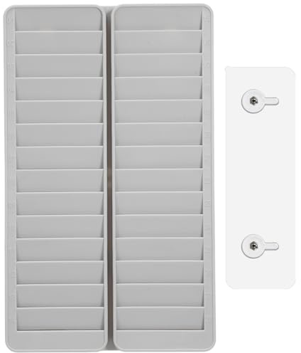 Tofficu Porta Carte Da Muro 28 Slot Per Organizzazione Presenze Supporto Per Cartellini Dipendenti Installazione Facile in Ufficio E Magazzino
