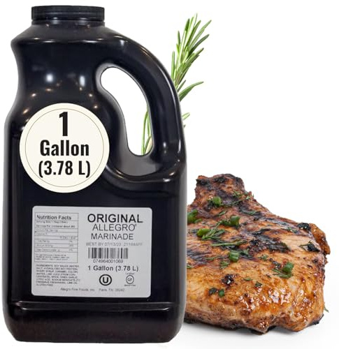 ALLEGRO - The Marinate Everything Marinades | Perfect Marinades for Meat & Veggies | Marinade for Grilling, Roasting & Cooking | Kosher & Gluten Free | 128 Oz (Pack of 1) - Original