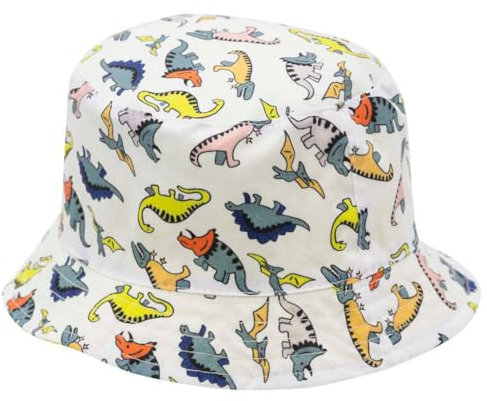MIRALLES - Kindermütze, wendbar, Dinosaurier, Mädchen, lindgrün, 50 DE