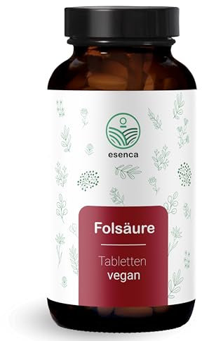 Folsäure - 400 Tabletten (13 Monate) - 400 µg reine Folsäure pro Tablette - Kinderwunsch & Schwangerschaft - Vegan und ohne unerwünschte Zusätze - aus Deutschland