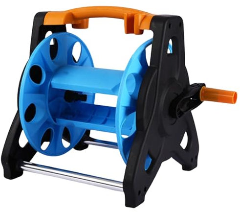 Avvolgitubo da giardino resistente con ruote, avvolgitore a rullo per tubo 'acqua da esterno, carrello portatile per prato, giardino, cortile, patio, fattoria e | di gestione