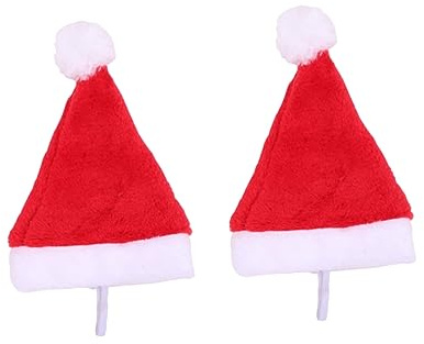 BUGUUYO 6 Stück Haustier Weihnachtsmützenset Weiche Flanell Haustiermütze Dekorativer Weihnachtshut Für Hunde Party Und Fotozubehör Für Weihnachten Und Festtage