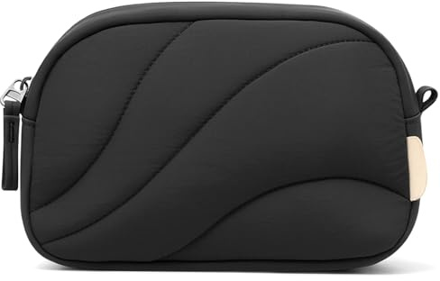 Inateck Bolsa organizadora de Accesorios electrónicos, Elegante y Minimalista, portátil para Viajes, Adecuada para Auriculares, Cables y baterías externas, Negro