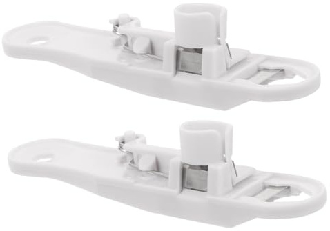 Hemobllo Coupe-Haricots Multifonction 2 Pièces Blanc Extracteur De Tiges en Acier Inoxydable Et Plastique Robuste Accessoire La Cuisine Pratique pour Maison Et Préparation Rapide des Haricots Verts