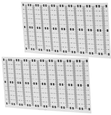 MOTHNUR Nastro Adesivo Righello Autoadesivo in Pvc Plastico 2 Set con Doppia Scala per Banco da Lavoro e Tavolo da Disegno e Resistente