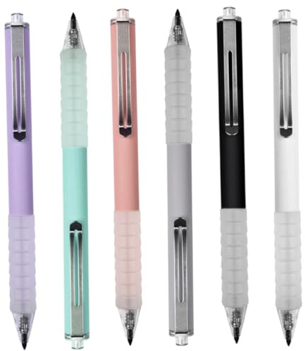 WEKADRIN 6 pezzi Matite Portatili Meccaniche Hb Pressione Anti-rottura per Scrittura e Disegno Quotidiano