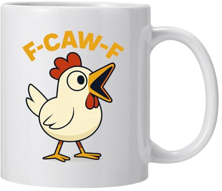 Humoristiska Muggar Rolig kyckling keramikmugg 325 ml för kaffe, te och