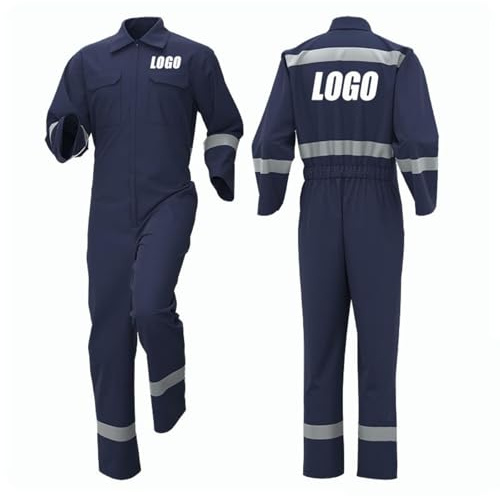 Honghuang Tute da Lavoro con Logo Personalizzato, Uniformi Personalizzate Uomo Donna Officina Fabbrica Abbigliamento da Meccanico Riparatore, Abbigliamento da Lavoro con Striscia Riflettente