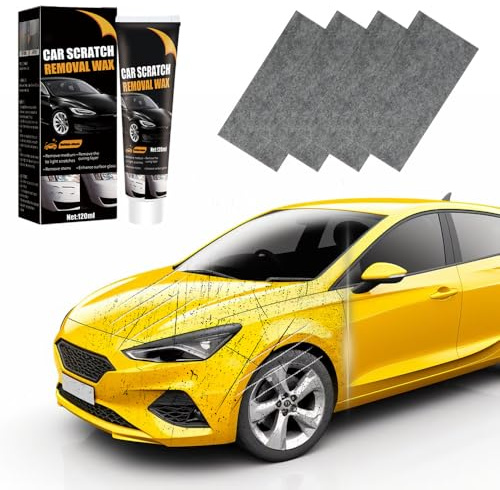 Kratzer-Reparatur Wachs für Auto,120ML Autolack Reparatur Polieren Paste,Auto Kratzerentfernungs,Auto-Kratzer-Reparaturpaste,Auto-Kratzer-Entferner für Entfernung Tiefen (1 Set)