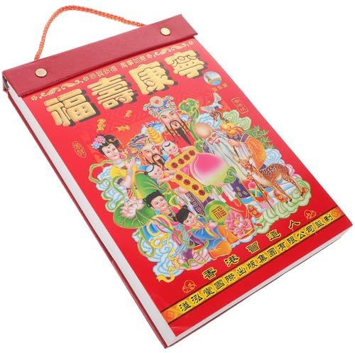 Parliky Traditioneller Mondkalender Wand Zerreißkalender 26,5x19cm Papier Jahreskalender Anhänger zum Aufhängen für Familie und Zuhause Geschenk Zufälliger Stil