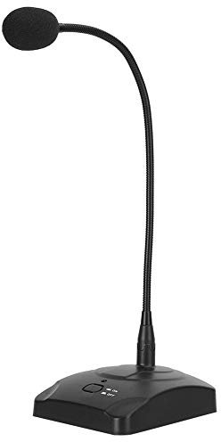 Microphone de conférence de bureau, SF-38 Portable Conference Capacitive Swan Neck Microphone réglable Table/Handheld Standing High Sensitivity Multipurpose Supply, for Conference, Speech, Rally