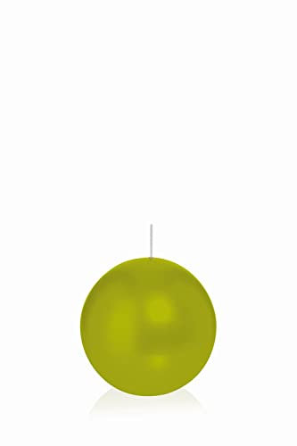 innaGLAS Bougie Boule Maeva, Vert, Ø6 cm, 10h - Made in Germany - Bougie décorative