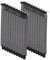 HOMSFOU 20 piezas deflector de ventilación a prueba de polvo Disipación Térmica carcasa de la computadora placa de obturación del filtro de polvo caja de la PC estante trasera de metal