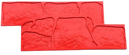 Moldes Hormigon Impreso Sellos de Hormigón Paredes Vertidas Estampado de Piedra, Almohadillas de Sello de Cemento Realistas Piel de Textura Transparente, Impresión de Poliuretano para Patio/ Muro ( Co