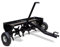 Wiltec Scarificateur tracté – 1340 x 1000 x 370 mm – Largeur de travail 90 cm – Profondeur de travail 7,6 cm – pour Tracteur-tondeuse autoportée ATV – Démousseur Émousseur Aérateur de gazon