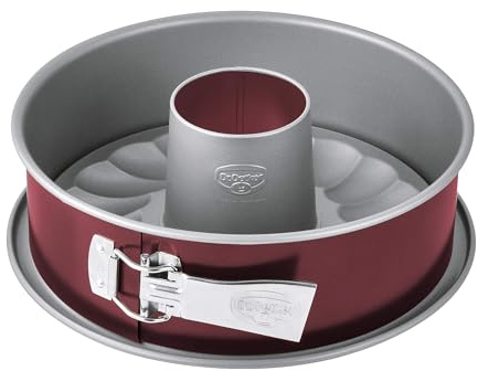 Dr. Oetker Springform mit Flach- und Rohrboden – Back-Liebe Bicolor, Antihaft & Hitzebeständig, Ideal für Kuchen und Torten, 290 x 290 x 95 mm