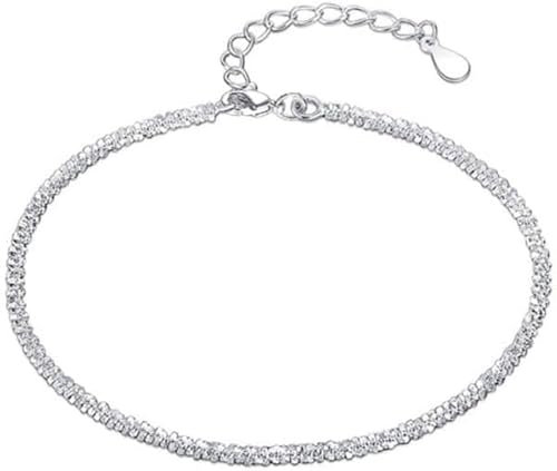 Armband 925 Sterling Silber Funkelndes Glitzerarmband Temperament Frauen Vielseitige Sternenkette Freundin Geschenk