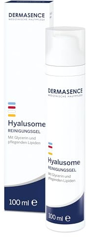 DERMASENCE Hyalusome Reinigungsgel, 100 ml | Sanftes Oleogel für feuchtigkeitsarme Haut, entfernt Make-up, mit Glycerin, mindert Spannungsgefühle, seifenfrei, vegan