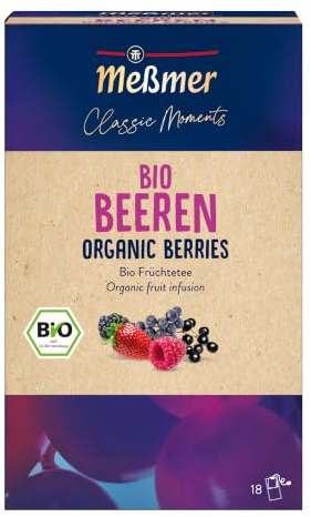 Meßmer Classic Moments Bio Beeren | 100% Bio | Früchtetee | 18 Teebeutel