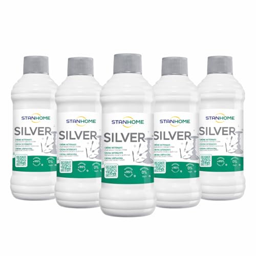 STANHOME Silver Limpiador Plata Pendientes Anillos Mujer Pack 5