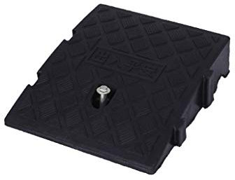 ANSNOW Eingangsrampen, Leichte Kunststofframpen, Rutschfeste, Tragbare Rollstuhlrampen, Fahrrad- Und Motorrad-Bordsteinrampen, 7 Cm/11 cm/Schwarz/24,7 * 27 * 7 cm