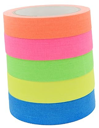 Operitacx 5 Rollen Geräte Für Die Küche Baumwollband Im Dunkeln Leuchten Band Süßer Memohalter Fluoreszierendes Klebeband Abdeckband Rosa Klebeband Magische Requisiten Fluoreszenz