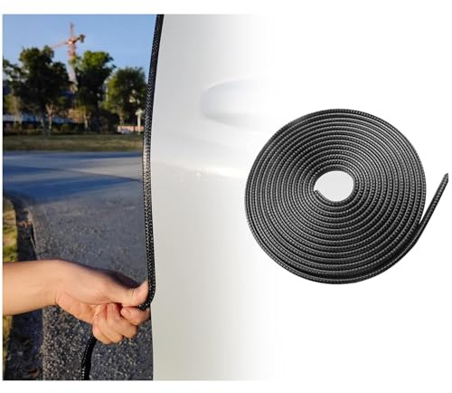 10M U-Form Autotür Kantenschutz,Weiches Gummi Kantenschutzprofil für Kanten Zwischen Tür und Karosserie,Universal Auto Türkantenschutz Auto Zubehör für Autotür,Motorhaube,Kofferraum (10M)