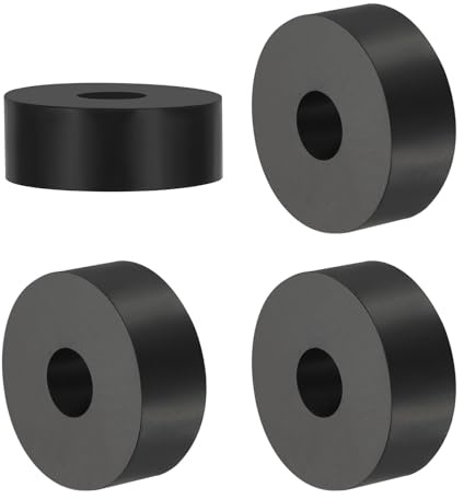 PATIKIL 4 Pièces Entretoise en Caoutchouc 12mm ID X 40 OD X 15mm T | Polyvalente, Rondelles D'Isolation Anti-Vibrations en Néoprène, pour Boulons Hvac Accessoires de Voiture