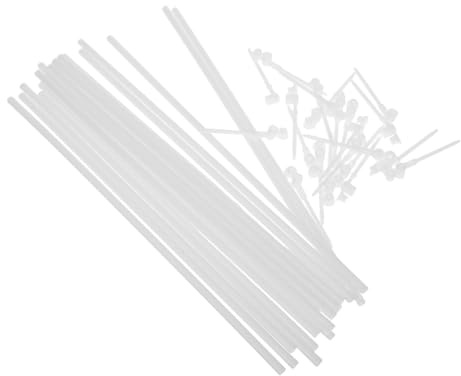 VICASKY 20 Set Windmill Accessories Pinwheel Rods DIY Pinwheel Rods Windmill Making Poles s Making Bars Parts Sticks Replacement
