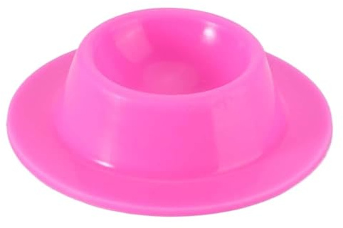 6 hueveras anticaídas, de silicona, for cocina, decoración del hogar y restaurante.(Rose pink)