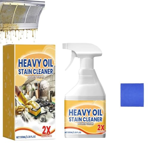 Greasy Dirt Clean Spray,Kitchen Foam Cleaner,Clean Up Kitchen Oil Stain,Kitchen Cleaner Spray,Multifunctional Foam Cleaner for Stubborn Stains,Domestic Cooktops,Heavy-Duty Foaming Degreaser (1 Set)