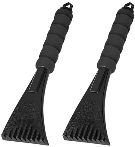 Set di 2 raschietti per il ghiaccio, raschietti robusti, raschietti per frigoriferi, adatti per congelatori domestici, raschietti per auto.