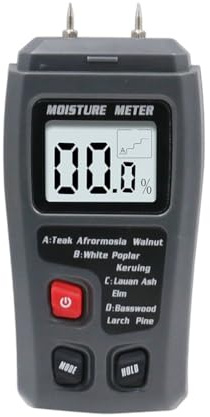 AMSLSIU Humidimètre pour bois à affichage numérique hygromètre à main pour bois détecteur d'humidité pour instrument de test