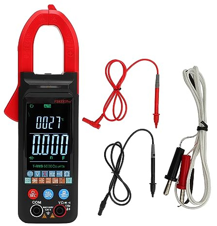 Digital strömtång automatisk varierande AC DC voltmeter smart strömtestare multimeter NCV för mätning hög noggrannhet 6 000 räkningar LCD-skärm för hem, fabrik utomhus användning