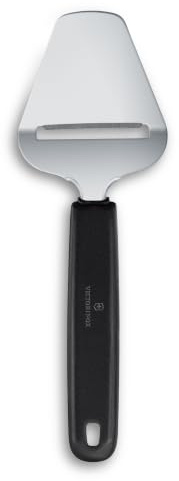 Victorinox Cheese Slicer - Stainless Steel Blade for Semi-Hard Cheese | Ergonomic black handle slicer for uniform cheese, butter, and vegetable slices. Dishwasher safe. Swiss Made